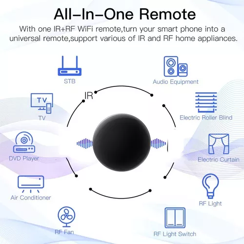 Imagen 5 de 6 de Control Remoto Universal Ir + Rf Para App Tuya / Smartlife